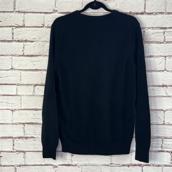 Izod Ribbed Knit V Neck Pullover Sweater Medium NWT - Picture 7 of 8